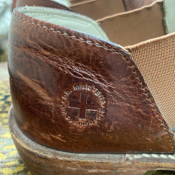 Dr. Martens Brown Leather Slip-On Shoes - Picture 4 of 5